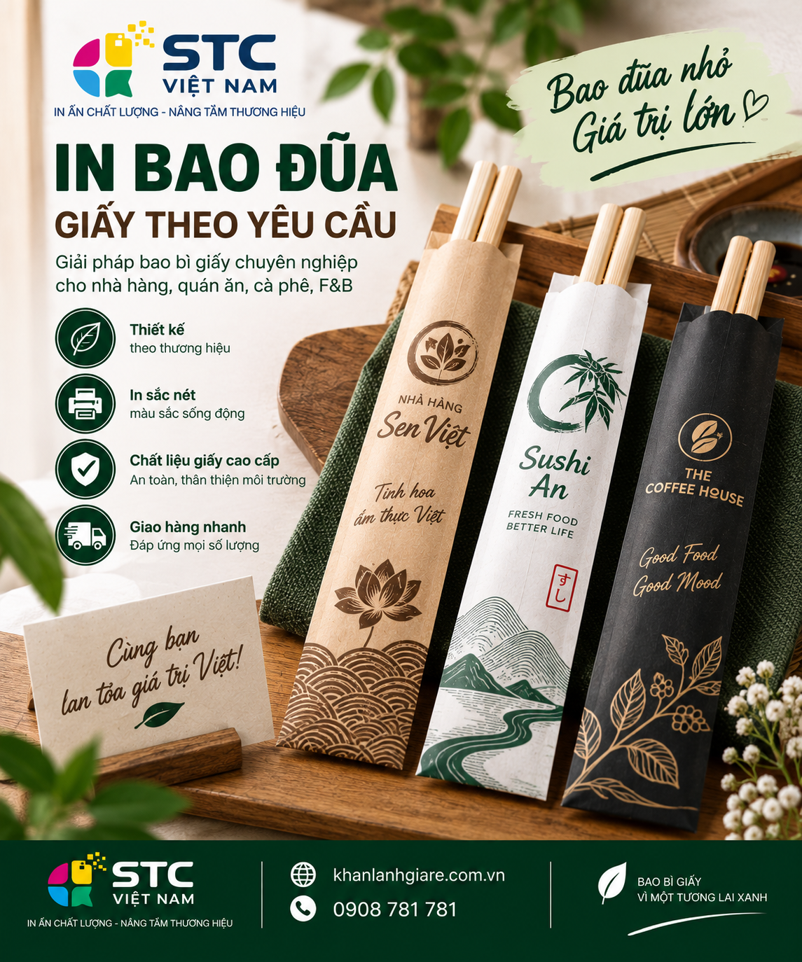 In Bao Đũa Giá Rẻ Tại TP. HCM