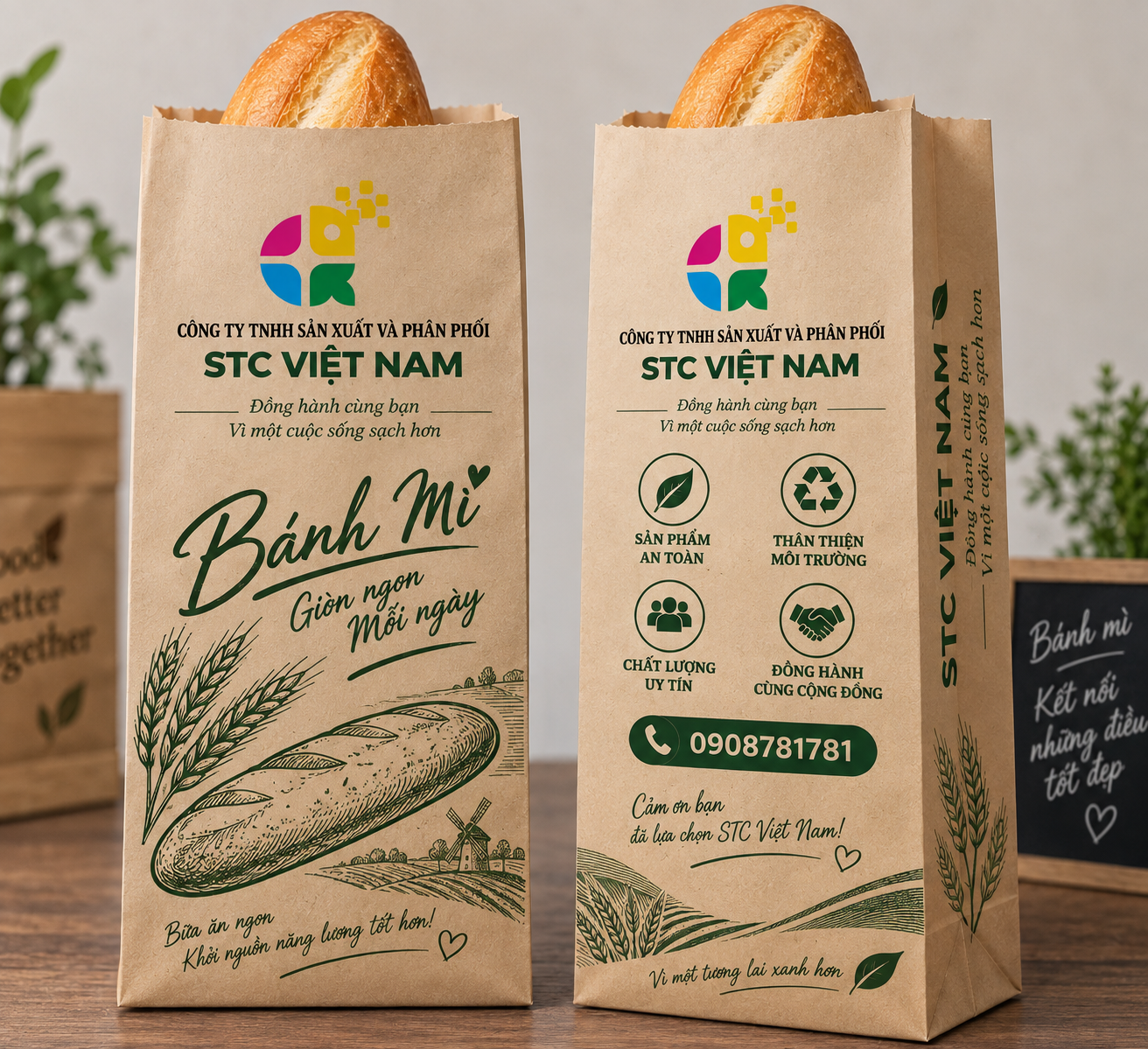 In Túi Đựng Bánh Mì Giá Rẻ Tại Hà Nội